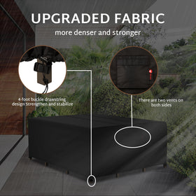 iBirdie air vents reduce interior condensation for a drier cover interior
