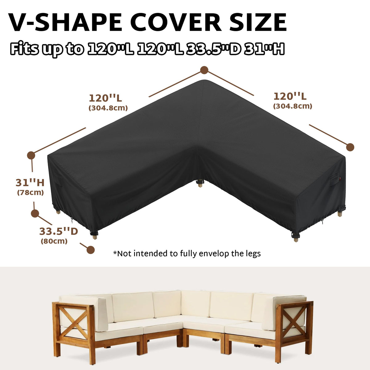 iBirdie 118x118-inch cover features adjustable drawstrings for a snug fit.