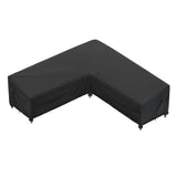 iBirdie Outdoor Sectional Cover for L-Shaped Sofas – Waterproof Weatherproof 600D, Fits 92x91–95x95 in