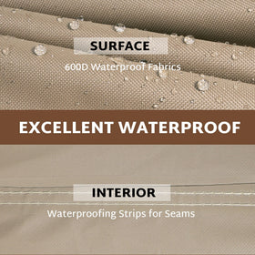 iBirdie adjustable-drawstrings anchor the cover on breezy days