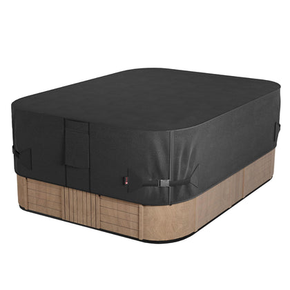 iBirdie outdoor waterproof rectangular hot tub cover protects spa from weather