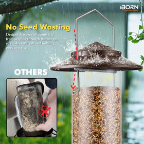 iBorn Bird Feeder detachable T-bar design simplifies cleaning