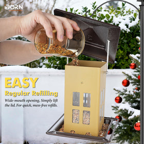 iBorn flip-lid quick-fill design for easy refilling outdoors.