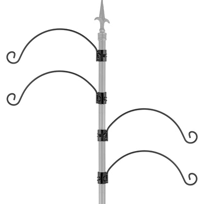 iBorn bird feeder hanger extension shows 12.2 inch reach for safer placement