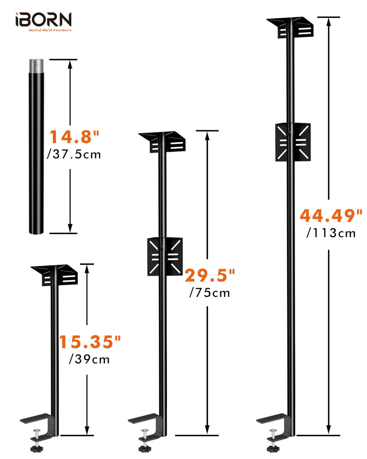 The iBorn 3in1 pole offers height adjust for closer bird views.