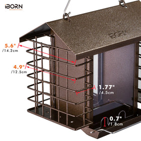 iBorn seed capacity 3.2 lbs reduces refills and saves time.