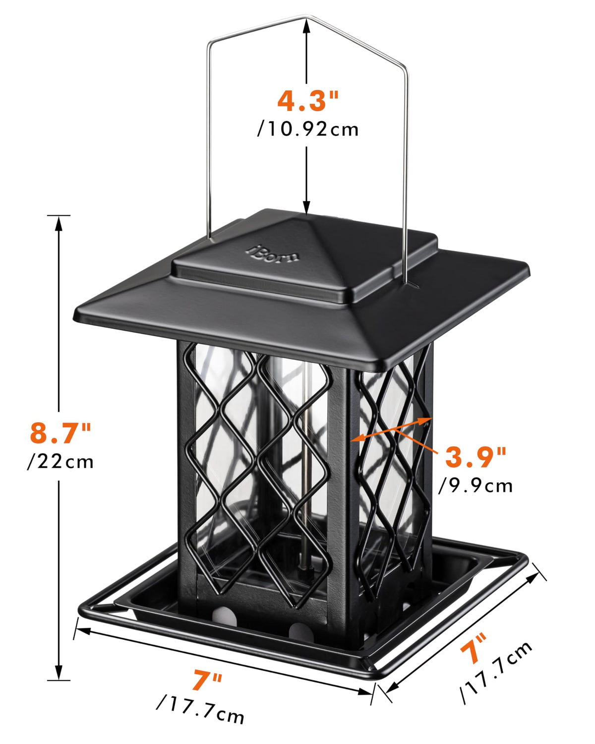 iBorn generous perches allow multiple birds to feed at once