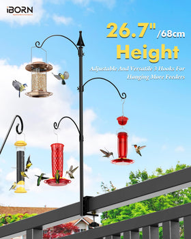 iBorn corrosion resistant coating protects the pole from rain and sun.