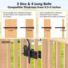 iBorn deck hook stays clean with extended reach to reduce mess