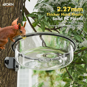 iBorn easy-install design fits walls, trees, posts for flexible placement.
