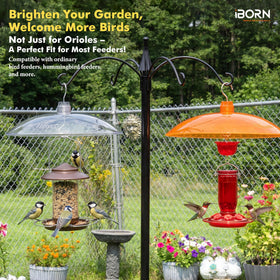 iBorn easy-install sunshade fits most hanging feeders quickly