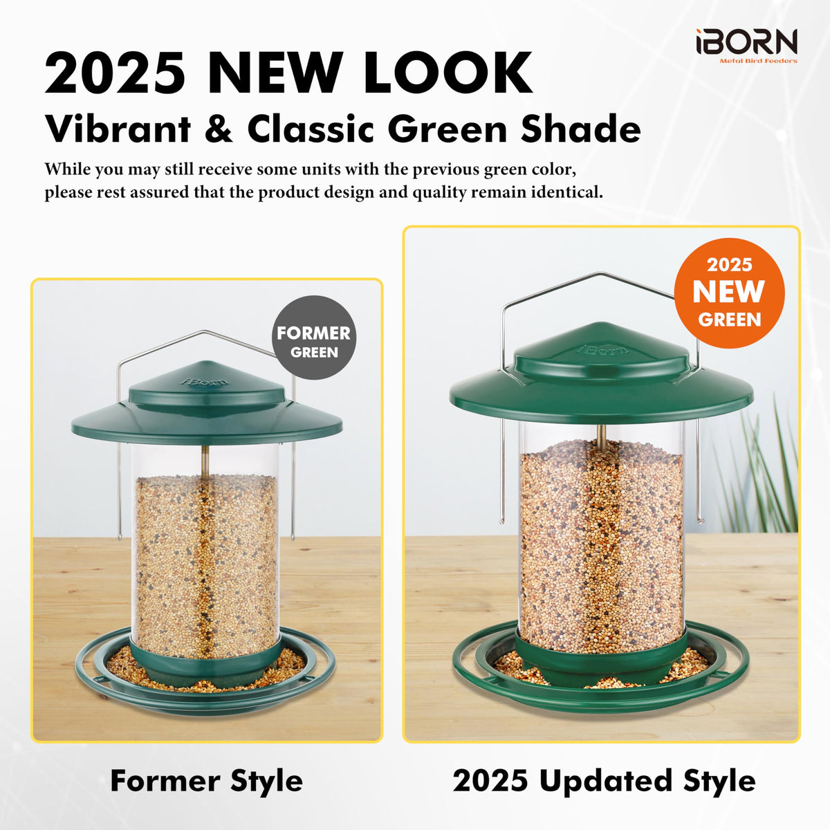 iBorn flip-top lid enables quick, one-handed refills.