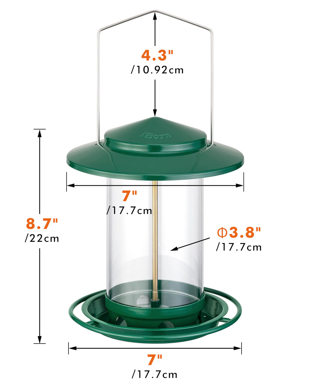 iBorn bird feeder seed not included; ready for your blend.