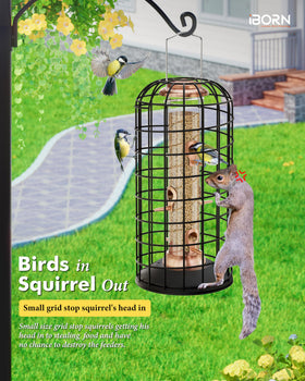 iBorn heavy duty metal cage resists bending and gnawing