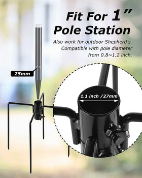 iBorn metal stabilizer for bird feeders delivers lasting support