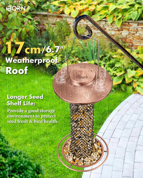 iBorn Peanut Bird Feeder tool-free cleaning for easy maintenance