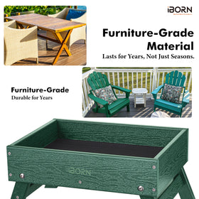 iBorn recycled plastic eco-friendly icon communicates sustainability