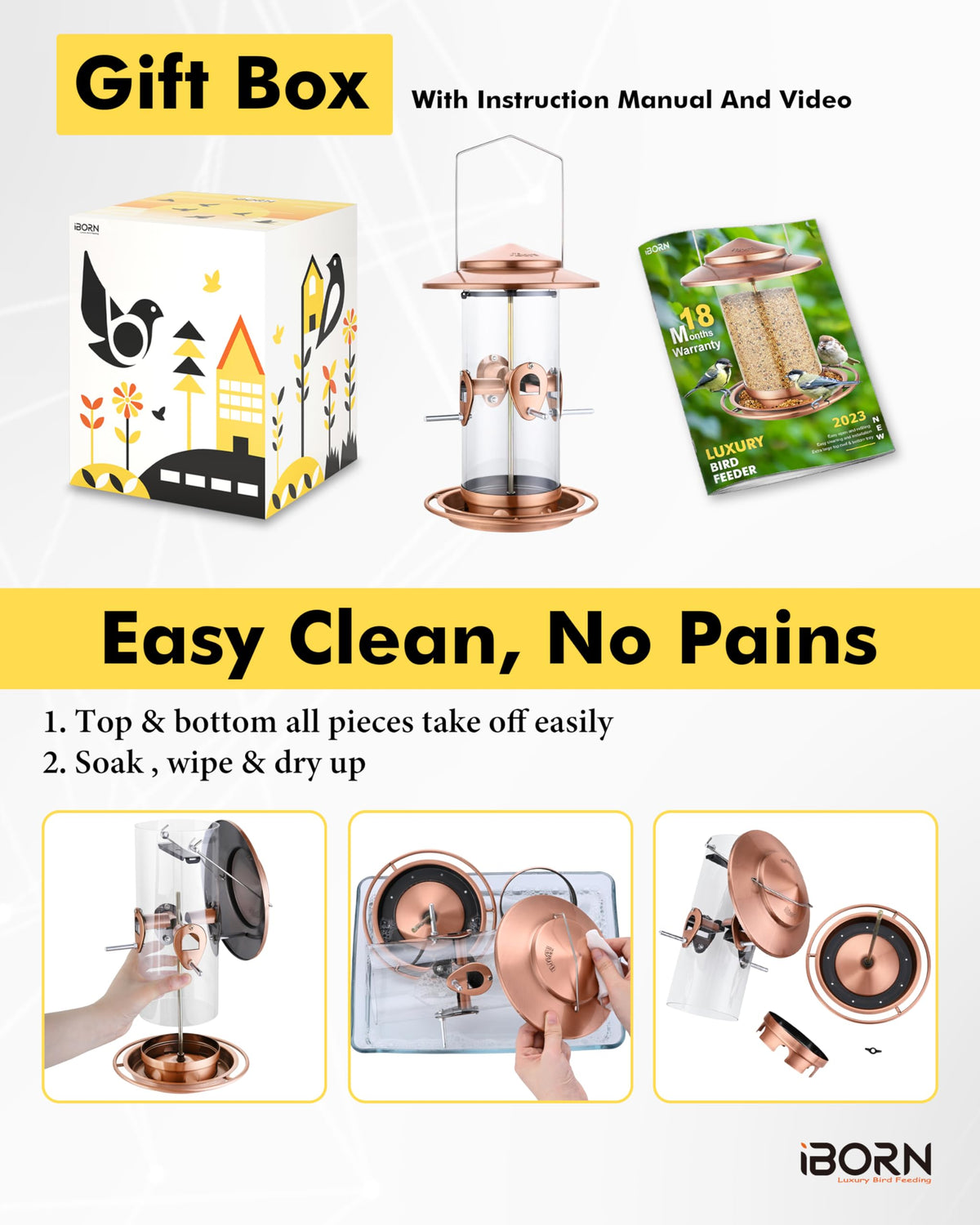 iBorn design minimizes seed waste while birds feed
