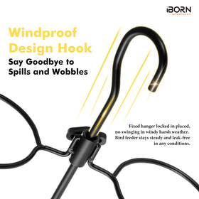 iborn feeder bee guard keeps nectar accessible to hummingbirds only
