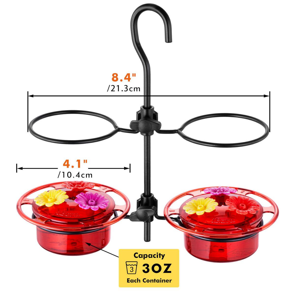 iborn outdoor hanging feeder blends with garden decor while attracting pollinators