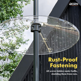 iBorn Easy-install design works with common bird feeder poles