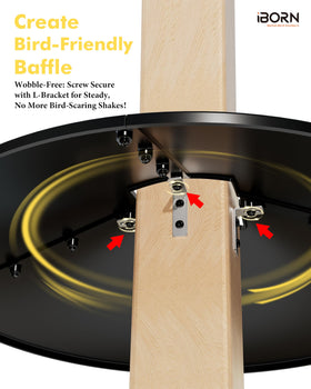 iBorn durable guard helps keep seeds available for birds
