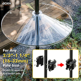 iBorn Rust-proof polycarbonate baffle withstands outdoor humidity and sun