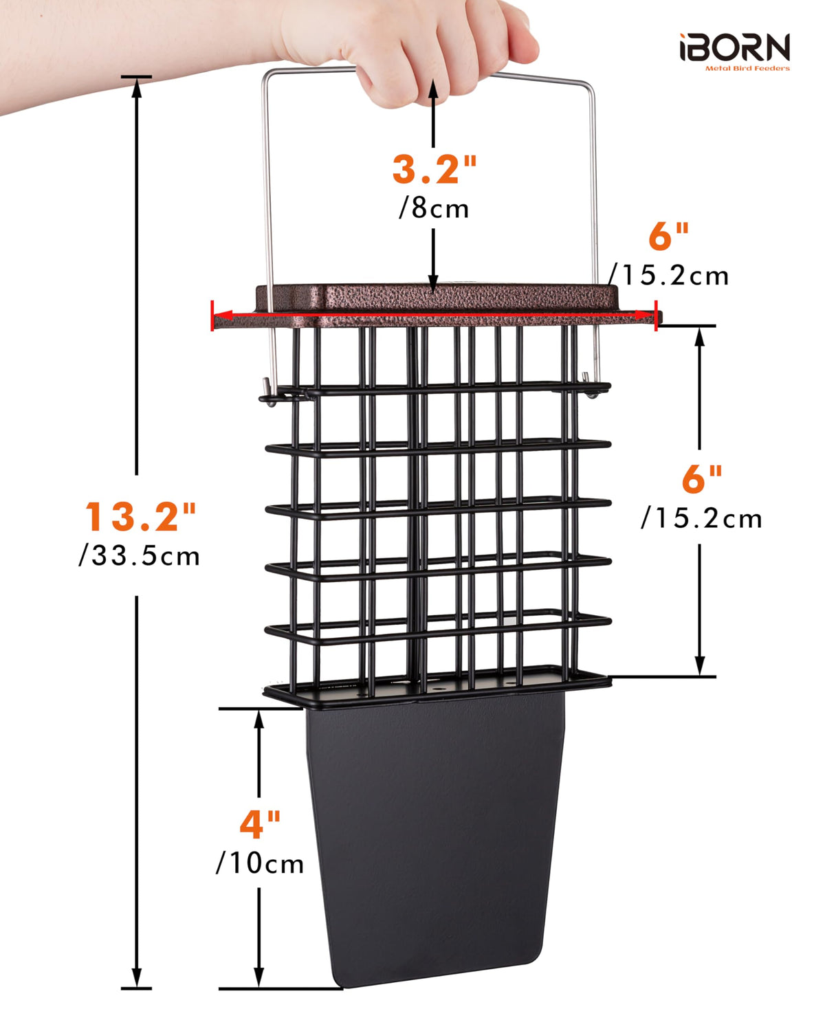iBorn Suet Feeder easy cleaning and refilling setup for busy days