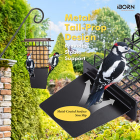 iBorn Suet Feeder lid open for quick refills in one motion