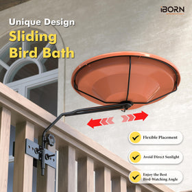 iBorn adjustable-support brackets help set the perfect height above railings.