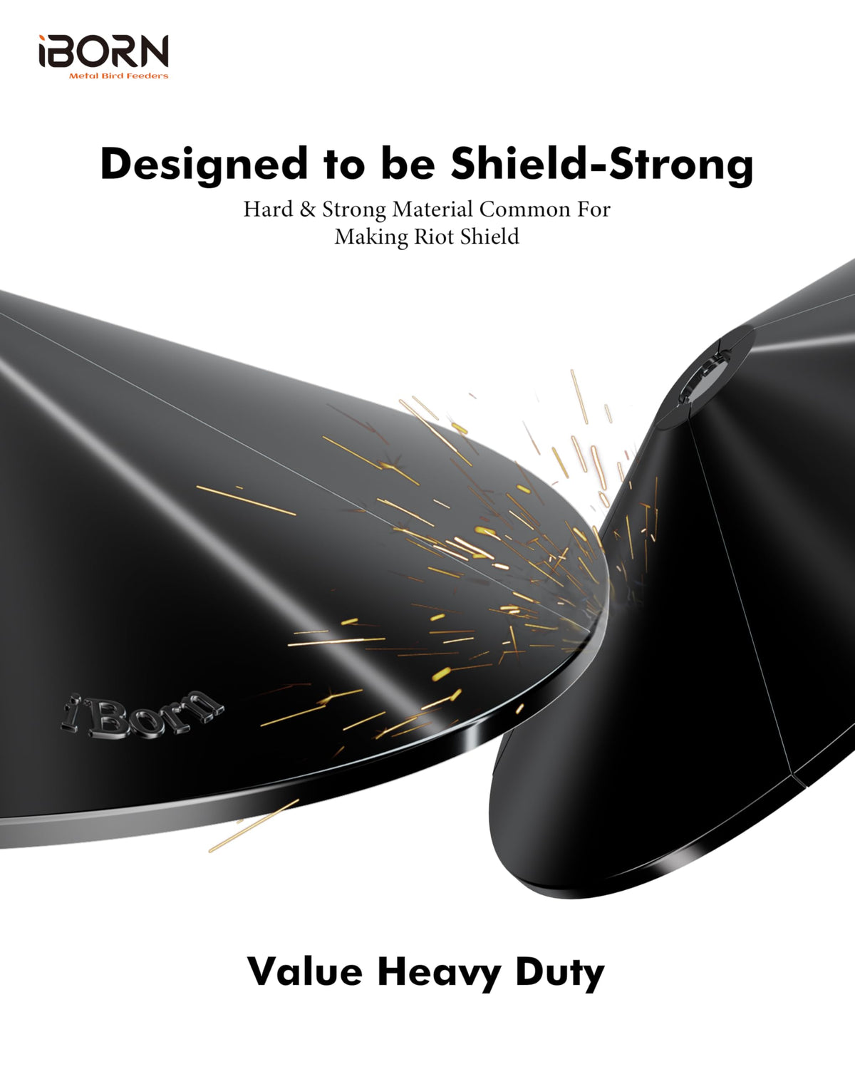 iBorn weather-resistant material stands up to sun and rain.