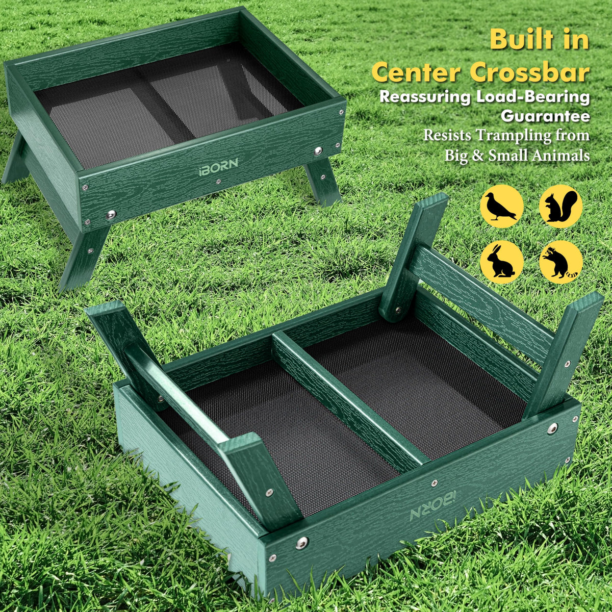 iBorn wpc composite material closeup demonstrates weatherproof structure