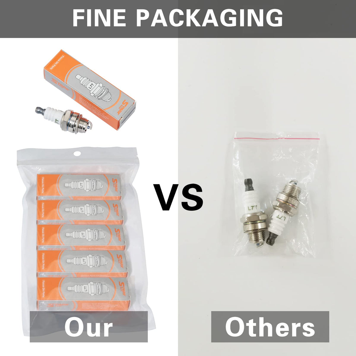iBroPrat high-melting-point electrode spark plug reduces wear