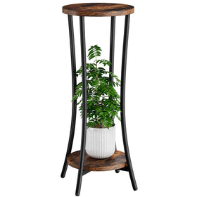 IBUYKE 30-inch tall plant stand front view highlighting modern design for living spaces.
