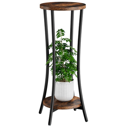 IBUYKE 30-inch tall plant stand front view highlighting modern design for living spaces.