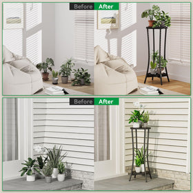 IBUYKE Easy-assembly plant stand with included tools.