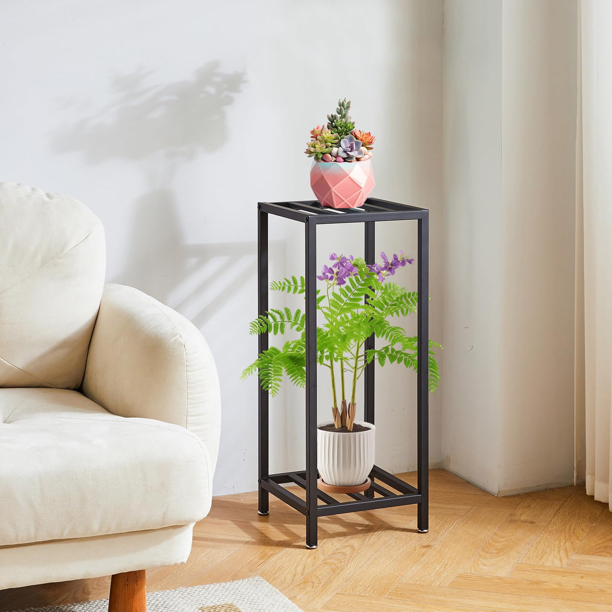 IBUYKE height-adjustable pads protect floors and stabilize the stand