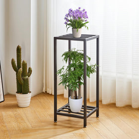 IBUYKE hollow metal tray drainage supports watering and drainage
