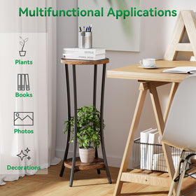 IBUYKE plant stand on balcony illustrates outdoor-friendly display and organization.