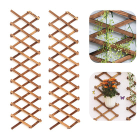 Iceyyyy Wood Lattice Wall Planter 2-Pack setup showcases expandable design for flexible spacing.