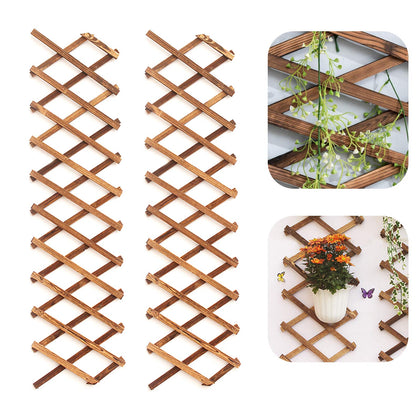 Iceyyyy Wood Lattice Wall Planter 2-Pack setup showcases expandable design for flexible spacing.