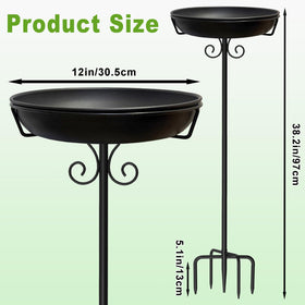 iCHKED metal stake-based base provides wind-resistant support.