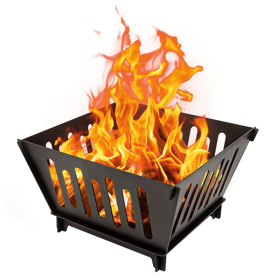 ICokin 17-inch fire pit sturdy frame for durable outdoor gatherings.