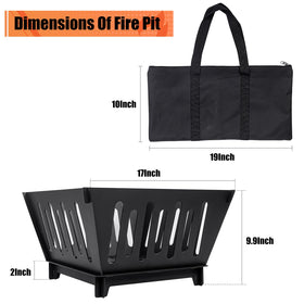 ICokin fire pit carry bag and easy assembly for camping trips.