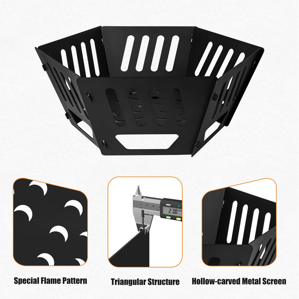 ICokin fire pit portable for camping and beach trips, ready to take on adventures.