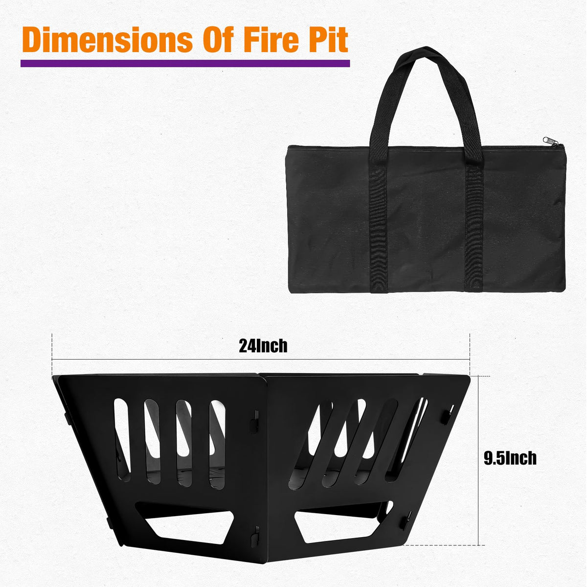 ICokin fire pit side ventilation holes showing airflow for brighter flames outdoors.