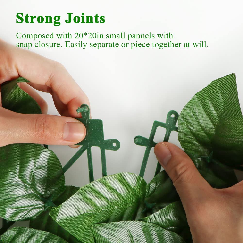 Icover artificial ivy easy install zip ties highlight quick assembly
