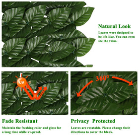 Icover artificial ivy rotatable panel enables custom privacy angles