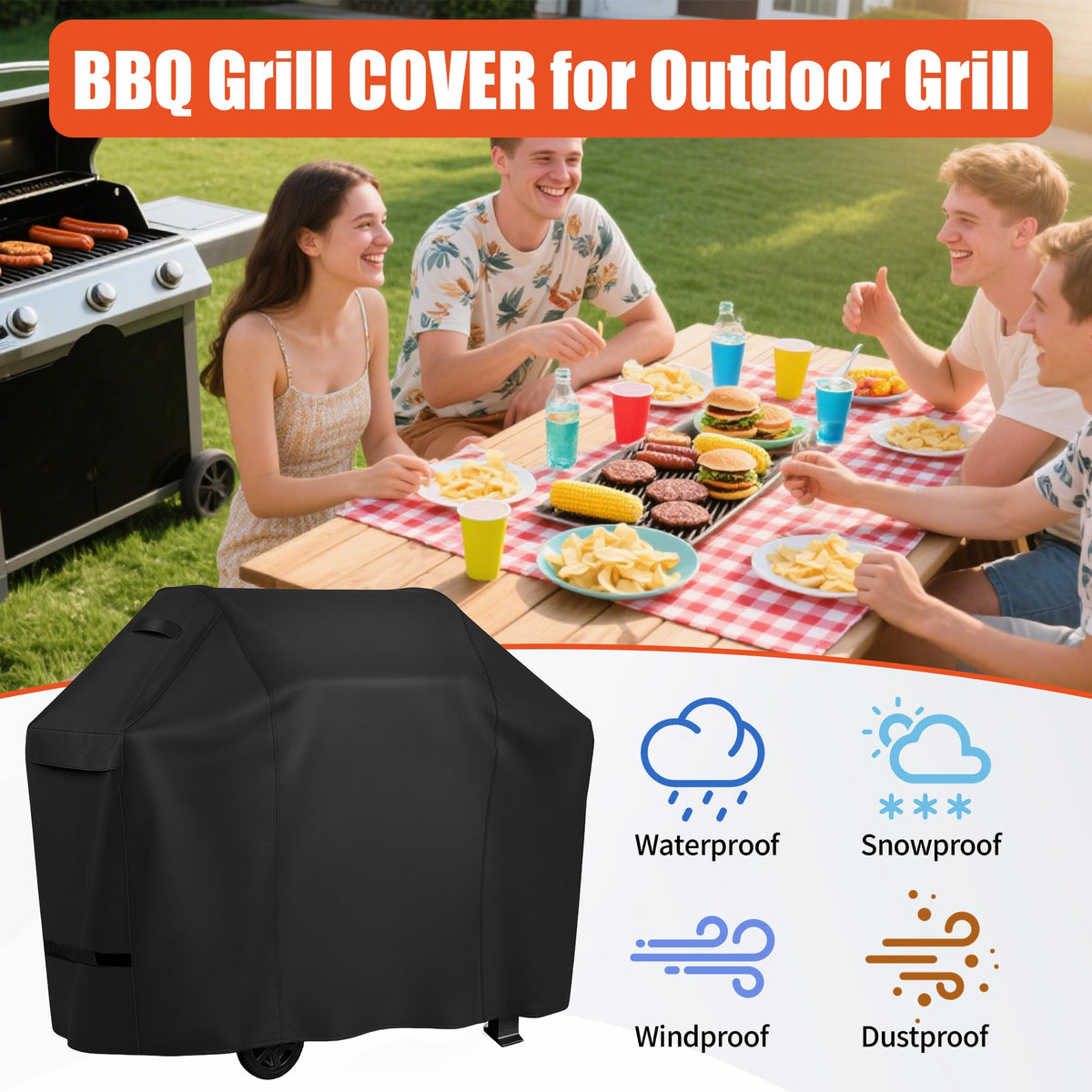 iCOVER compatible with Weber, Char-Broil, Nexgrill and more grills