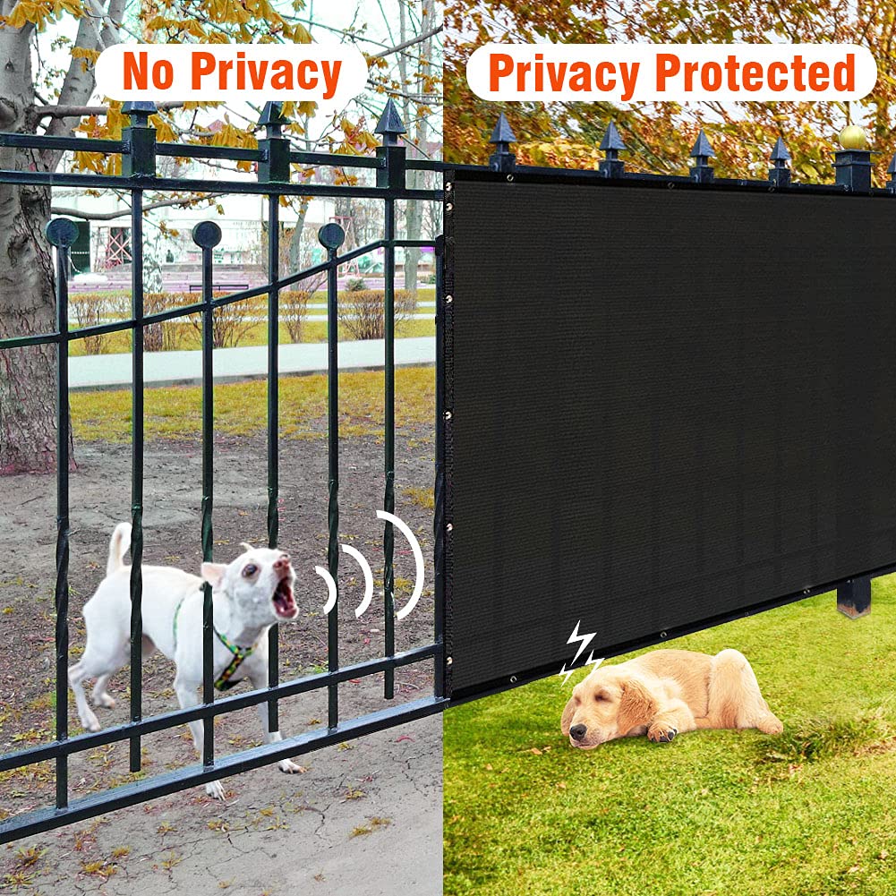 iCover outdoor privacy screen protects plants and spaces from dust